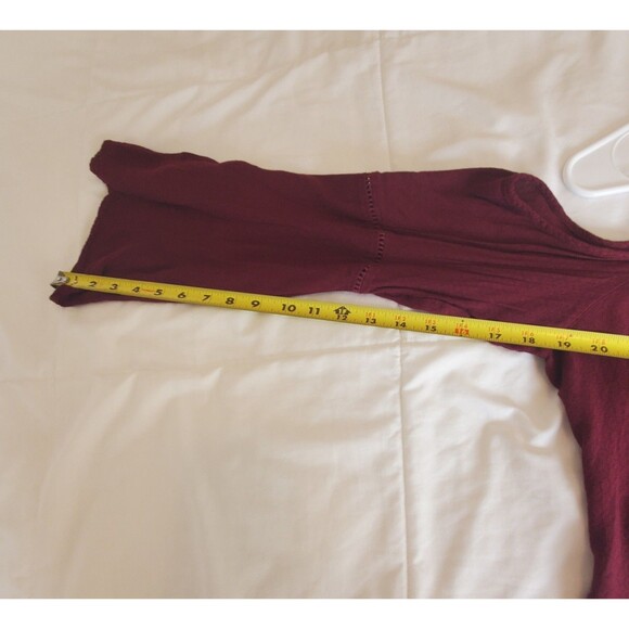 Rewind Womens Cold Shoulder Gauxy Peasant Blouse Red Purple Size XL Embroidered - Picture 9 of 11